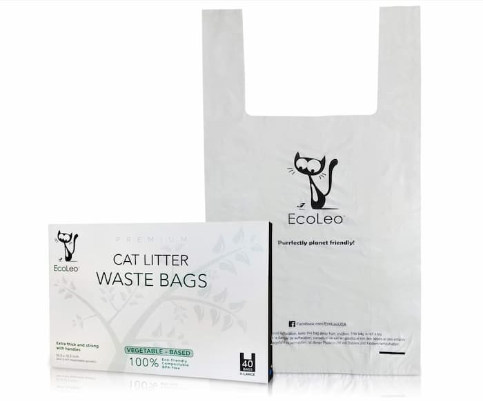 Cat litter waste bags